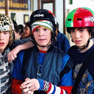 Still of Evan Peters and Hunter Parrish in Sleepover (2004)