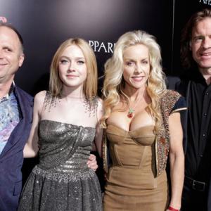 Bob Berney Cherie Currie Dakota Fanning and Bill Pohlad at event of The Runaways 2010