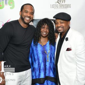 Andre Pitre, Charnele Brown, Marcus Freeman at The Prank movie premiere.