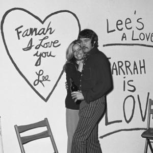 Farrah Fawcett and Lee Majors at her birthday party 02021971