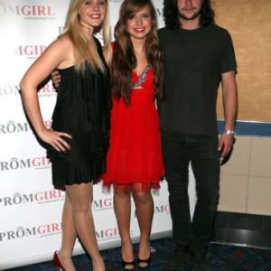 Aimee Lynn Chadwick, Savannah Berry, and Thomas McDonnell at the PromGirl.com Times Square takeover event for 
