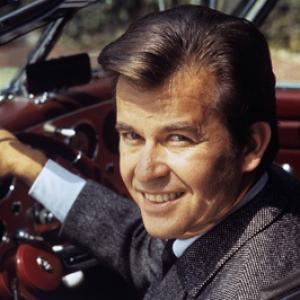 Dick Clark and his 1938 Cord 810 automobile circa 1970