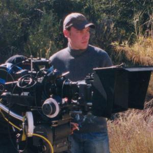 Waiting on the Lost 35mm short film shoot in the Los Angeles Crest Mountains  2000