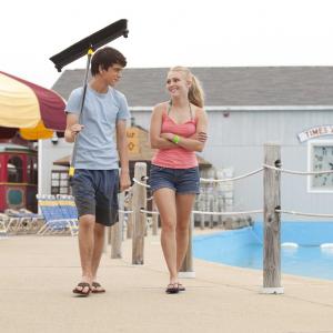 Still of Liam James and AnnaSophia Robb in The Way Way Back 2013