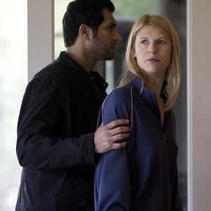 Ahmed Lucan as Navid Claire Danes as Carrie Mathison in Homeland Season 3 Episode 6