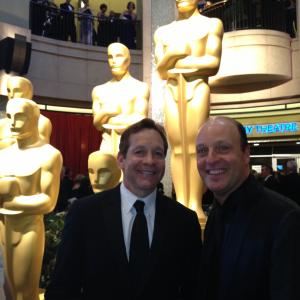 Producer Morris S Levy and Steve Guttenberg at the 2013 Academy Awards