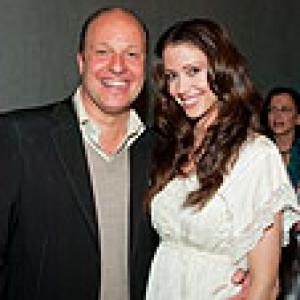 Actress Shannon Elizabeth with Producer Morris S Levy at the premiere for A Novel Romance