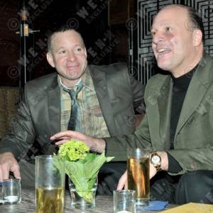 Steve Guttenberg and Morris S. Levy on set for the film 'A Novel Romance', November 2009