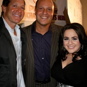 Morris S. Levy at the premiere of 'Harold' with actress Nikki Blonsky and actor Steve Guttenberg, May 2008