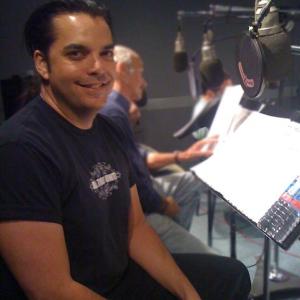 Lex Lang in the Studio recording Batman Brave and The Bold