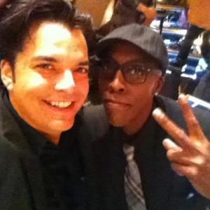 Lex Lang with Arsenio Hall after the show