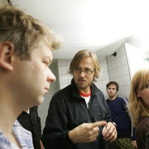 Joachim Roenning directing Espen Eckbo in Kubisten