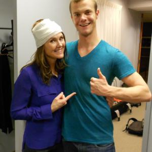 on the set of VINELAND With Jack Quaid Hunger Games