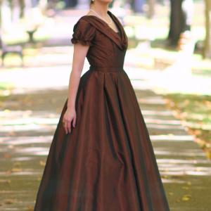 1880's period-style gown I made for my character, Mattie Morgan, in the feature-length film, 