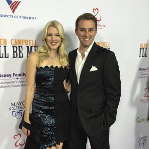 David Sheftell and Ashley Campbell at the premier of Glen Campbell Ill be Me