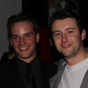 Adam R Thomas and Jarrod Terrell at Seeing Red fundraiser