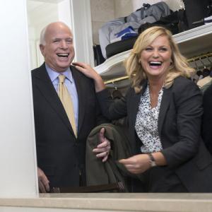 Still of John McCain and Amy Poehler in Parks and Recreation (2009)
