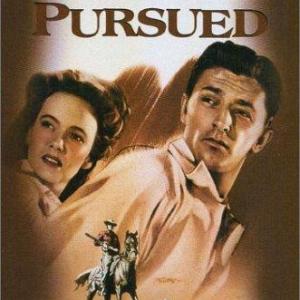 Robert Mitchum and Teresa Wright in Pursued 1947