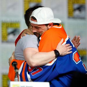 Kevin Smith and Jeff Davis at event of Teen Wolf (2011)