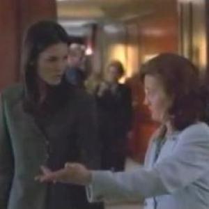Deborah Cresswell and Angie Harmon in a still from Law & Order, 