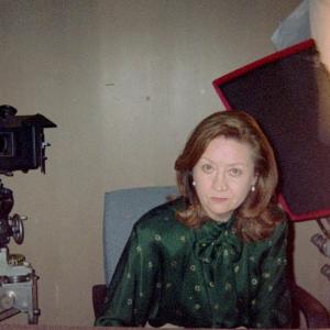 Deborah Cresswell as Audrey Moreno in Gilmore Girls on set of The Eagle Gazette between takes.