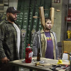 Still of Colton Dunn and Harris Wittels in Parks and Recreation (2009)