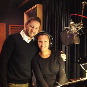 Vanessa Williams Narrator with WriterProducer Mark Hefti recording Someone You Love The HPV Epidemic