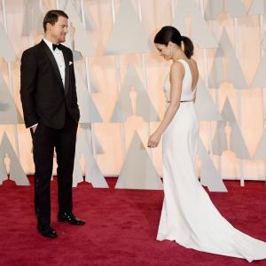 Channing Tatum and Jenna Dewan Tatum at event of The Oscars (2015)