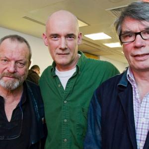Terry Gilliam, Ian Vernon, Nik Powell. At the Bradford Film Festival. Screening Rebels Without a Clue.