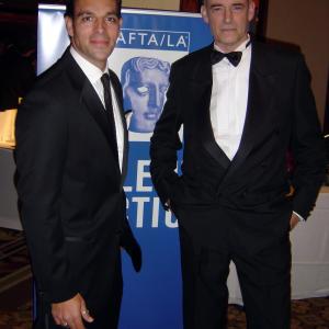 TJ Ramini and Ian Vernon at Brittania Awards BAFTALA.