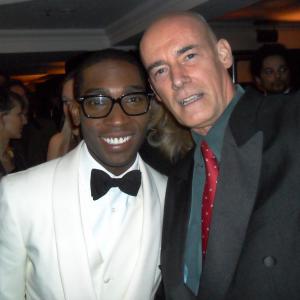 BAFTA awards 2014  after party Director Ian Vernon with rapper Tinie Tempah