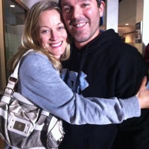 Teri Polo and Tripp Weathers on the set of The Last Session