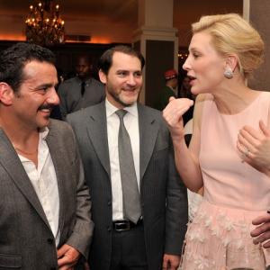 Max Casella Michael Stuhlbarg and Cate Blanchett Blue Jasmine Premiere at MOMA on July 22 2013 in New York City