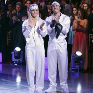 Still of Apolo Ohno and Julianne Hough in Dancing with the Stars 2005