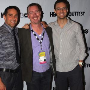 Outfest 2012 Screening Sabbatical Left to Right Actor Shane Alexander Director Glenn Kiser Actor Ross Marquand