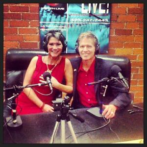 Kate and hubby John appearing on Book Beat-LA TALK LIVE.