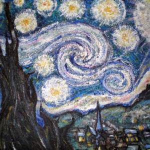 Kate's version of Van Gogh's Starry Night.
