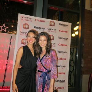 With the lovely Jennifer Spence (Continuum, SGU Stargate Universe) at the VIFF premiere of 'Down River'.