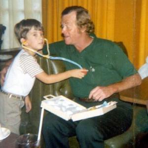 A young Cam Cornelius with Kevin Hagen from Little House On The Prairie.