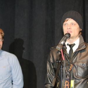 Steven Greenstreet speaking after a screening of 8 The Mormon Proposition at the 2010 Sundance Film Festival