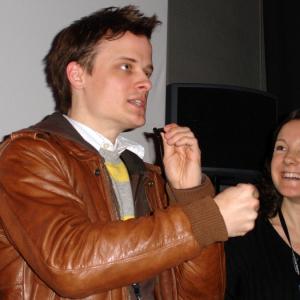 Steven Greenstreet speaks after a screening of This Divided State at the 2006 Gothenburg Film Festival
