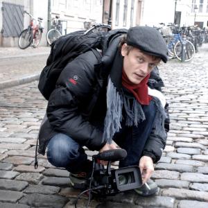 Steven Greenstreet shooting footage in Copenhagen, Denmark.