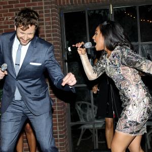 Chris ODowd and Jessica Mauboy at event of The Sapphires 2012