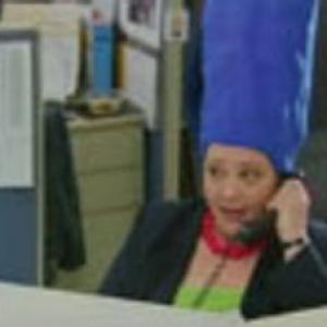 as Marge Simpson Superfan in the Simpsons TV Commercial