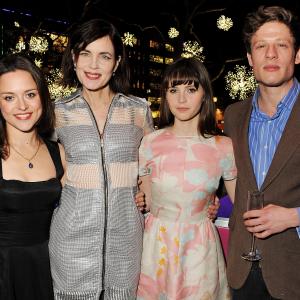 Elizabeth McGovern, Felicity Jones, Zoë Tapper and James Norton at event of Cheerful Weather for the Wedding (2012)