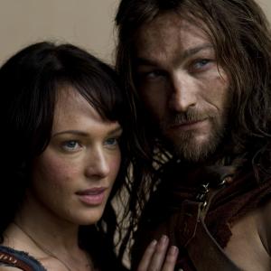 Still of Erin Cummings and Andy Whitfield in Spartacus: Blood and Sand (2010)