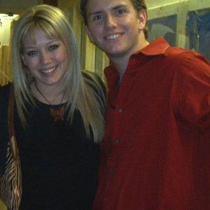 Chris Barrett and Hilary Duff in New York City
