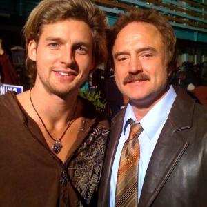 Donny Boaz and Bradley Whitford on the set of The Good Guys - March 2010