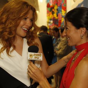 Rachelle LeFevre and Sheila Brothers at the CBS Under the Dome Premiere.