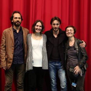 Timucin Esen (actor) , Melisa Onel (screenwriter/director) , Feride Cicekoglu (screenwriter) Ahmet Rifat Sungar (actor) / (from left to right) Seaburners - Berlinale World Premiere